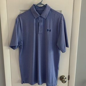 Under Amour Men’s Purple Stripped Polo Shirt
